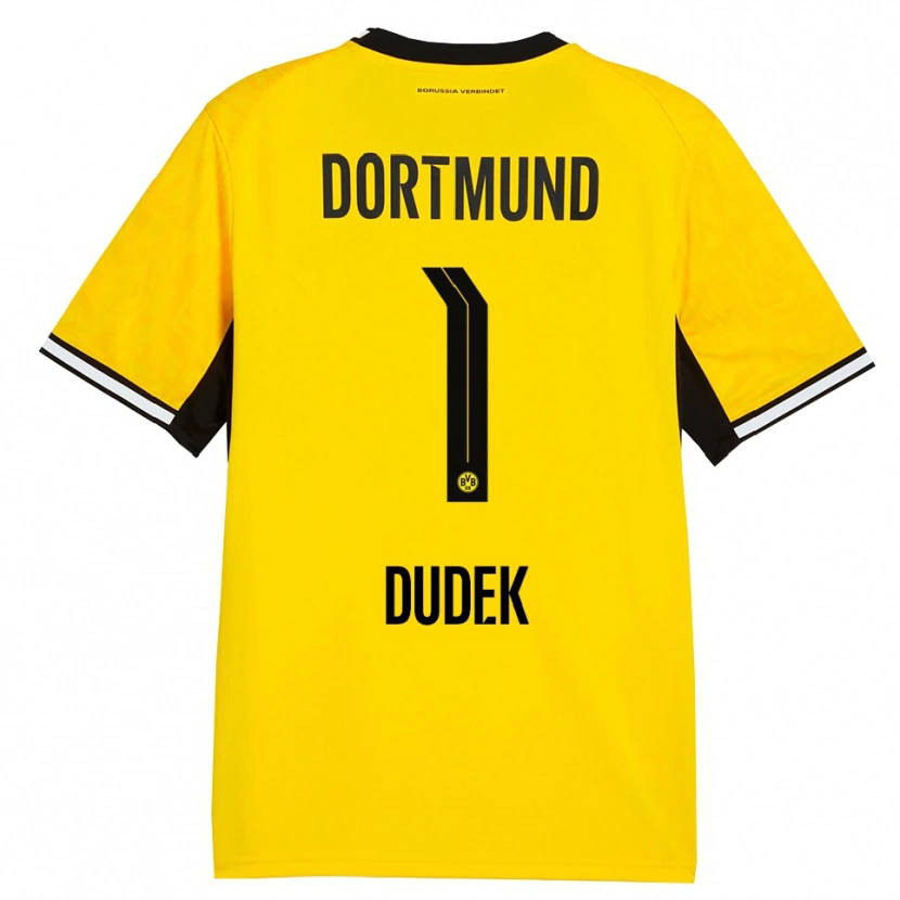 Danxen Hombre Camiseta Daniel Dudek #1 Amarillo Negro Blanco 1ª Equipación 2026/27 La Camisa