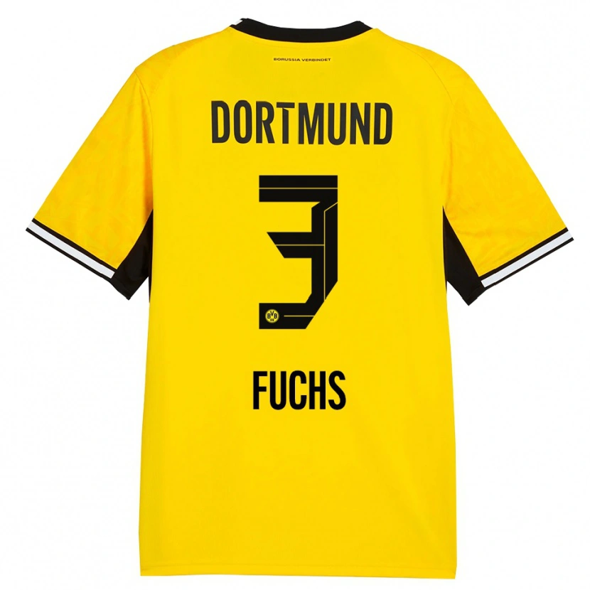 Danxen Hombre Camiseta Finn Fuchs #3 Amarillo Negro Blanco 1ª Equipación 2026/27 La Camisa