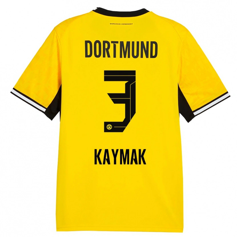 Danxen Hombre Camiseta Semih Kaymak #3 Amarillo Negro Blanco 1ª Equipación 2026/27 La Camisa