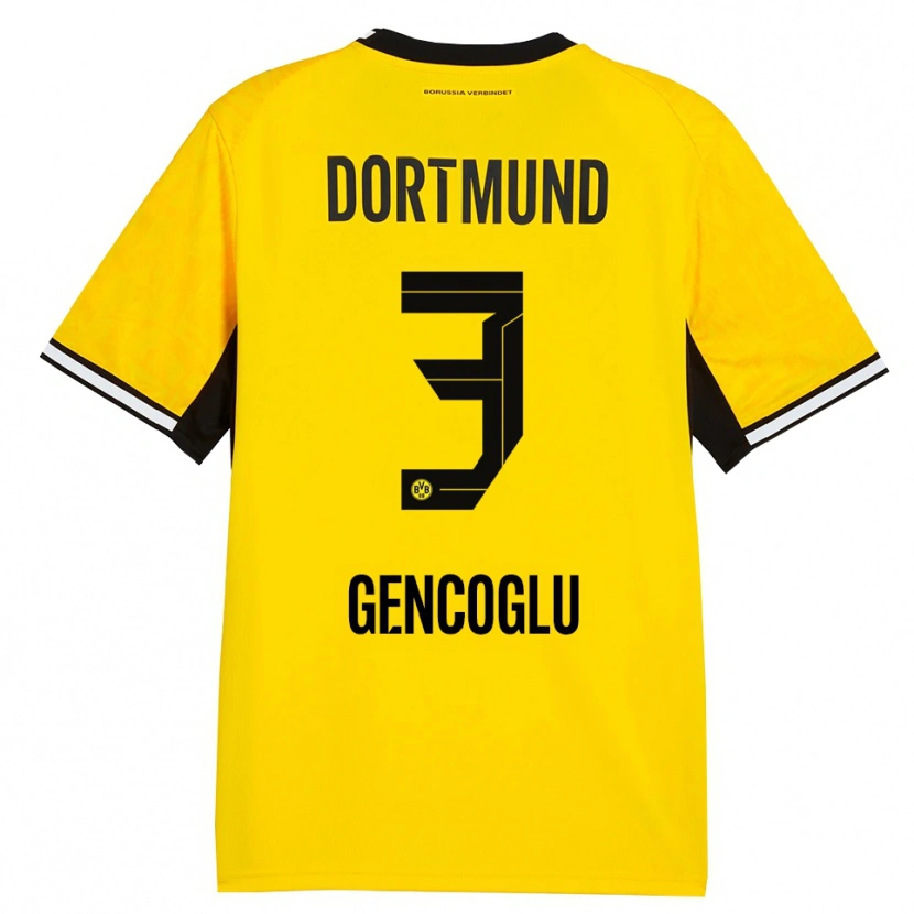 Danxen Hombre Camiseta Tekin Gencoglu #3 Amarillo Negro Blanco 1ª Equipación 2026/27 La Camisa
