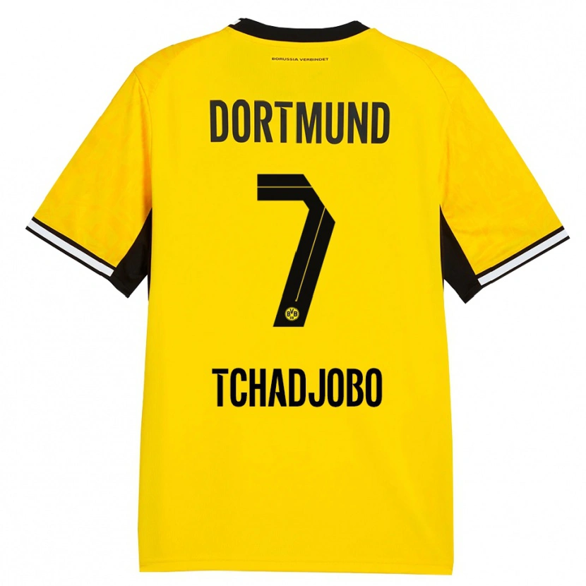 Danxen Hombre Camiseta Dia Tchadjobo #7 Amarillo Negro Blanco 1ª Equipación 2026/27 La Camisa
