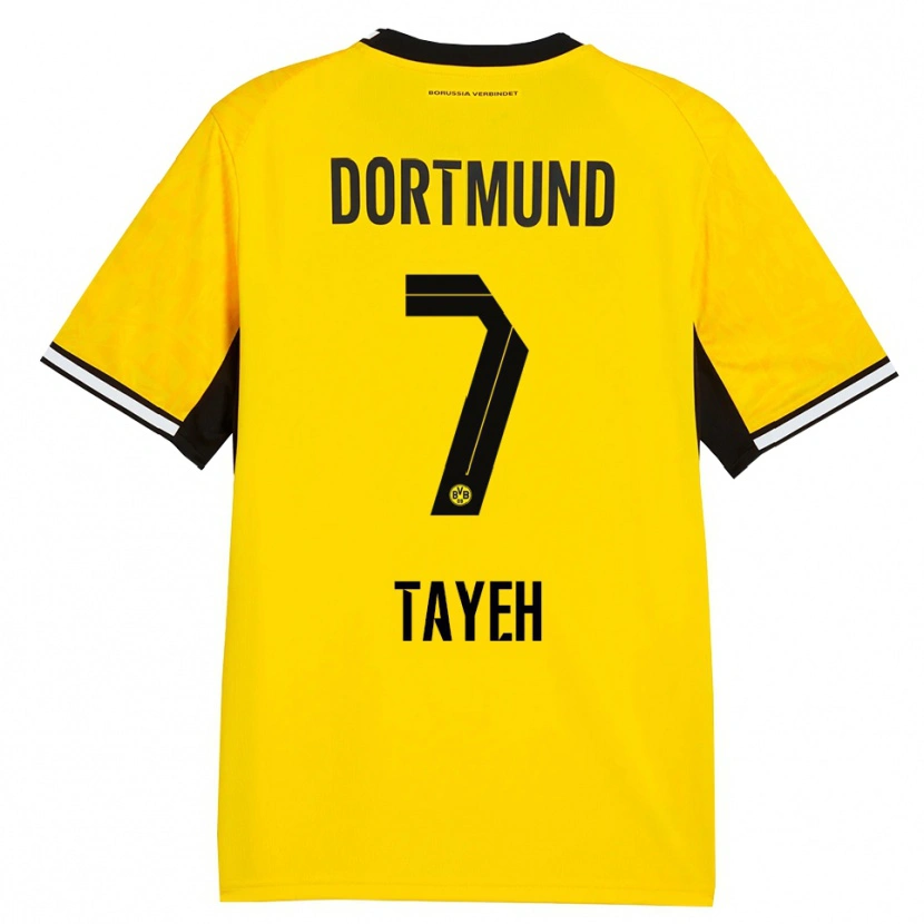 Danxen Hombre Camiseta Marah Tayeh #7 Amarillo Negro Blanco 1ª Equipación 2026/27 La Camisa