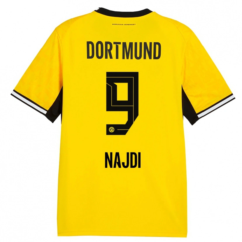 Danxen Hombre Camiseta Ahmad Najdi #9 Amarillo Negro Blanco 1ª Equipación 2026/27 La Camisa