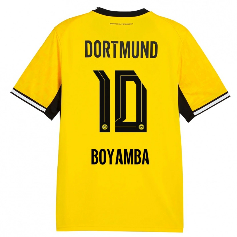 Danxen Hombre Camiseta Joseph Boyamba #10 Amarillo Negro Blanco 1ª Equipación 2026/27 La Camisa