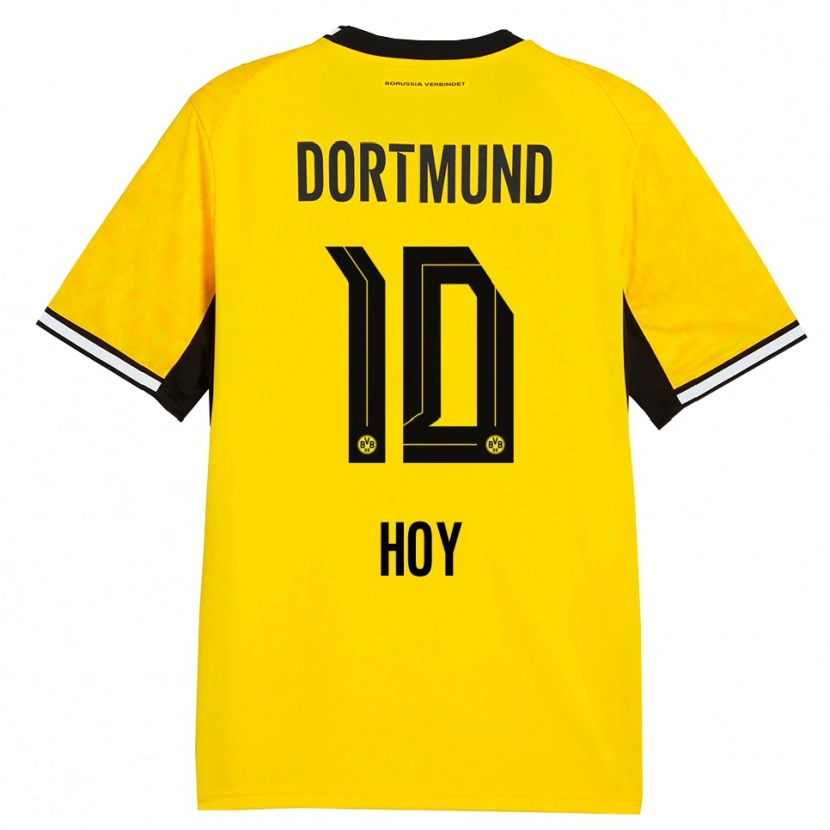 Danxen Hombre Camiseta Justin Hoy #10 Amarillo Negro Blanco 1ª Equipación 2026/27 La Camisa
