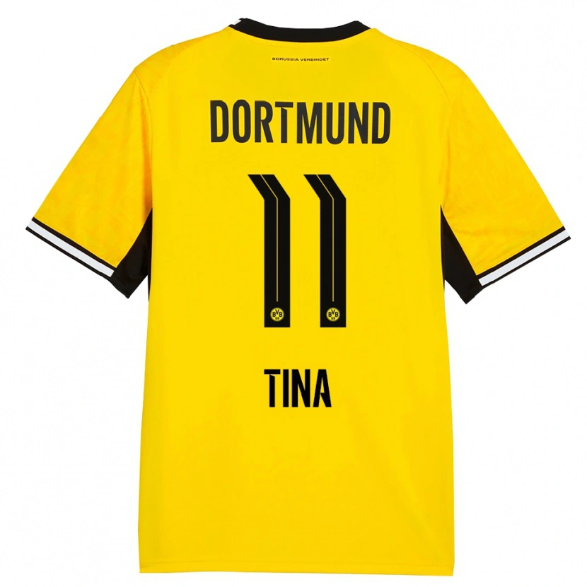 Danxen Hombre Camiseta Abdulla Tina #11 Amarillo Negro Blanco 1ª Equipación 2026/27 La Camisa