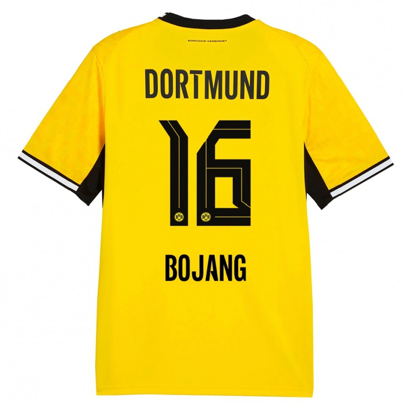 Danxen Hombre Camiseta Tim-Bakary Bojang #16 Amarillo Negro Blanco 1ª Equipación 2026/27 La Camisa