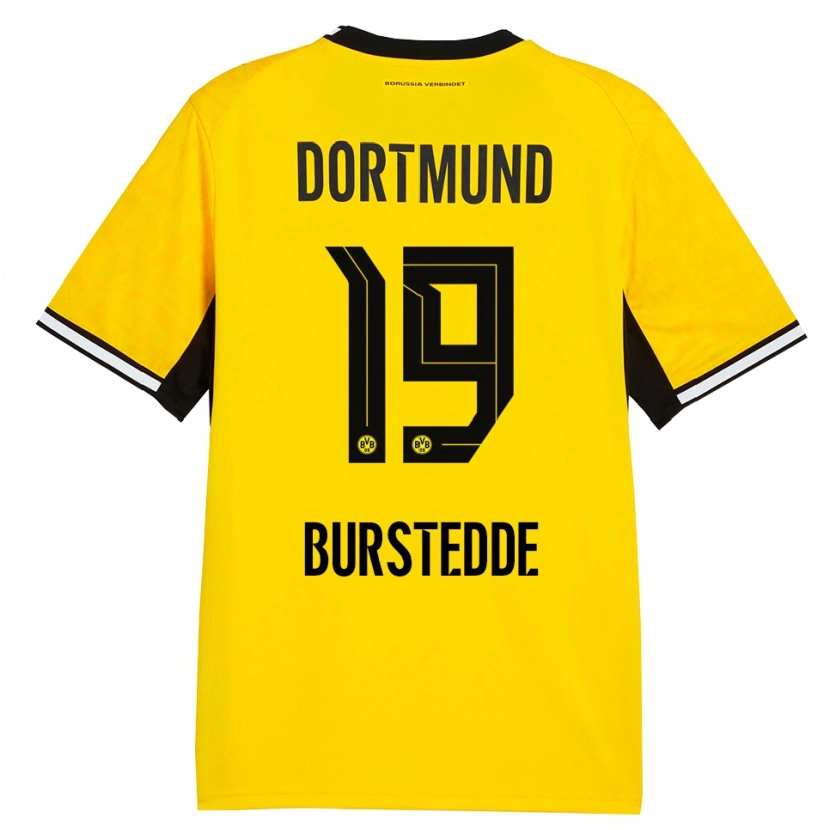 Danxen Hombre Camiseta Joshua Burstedde #19 Amarillo Negro Blanco 1ª Equipación 2026/27 La Camisa