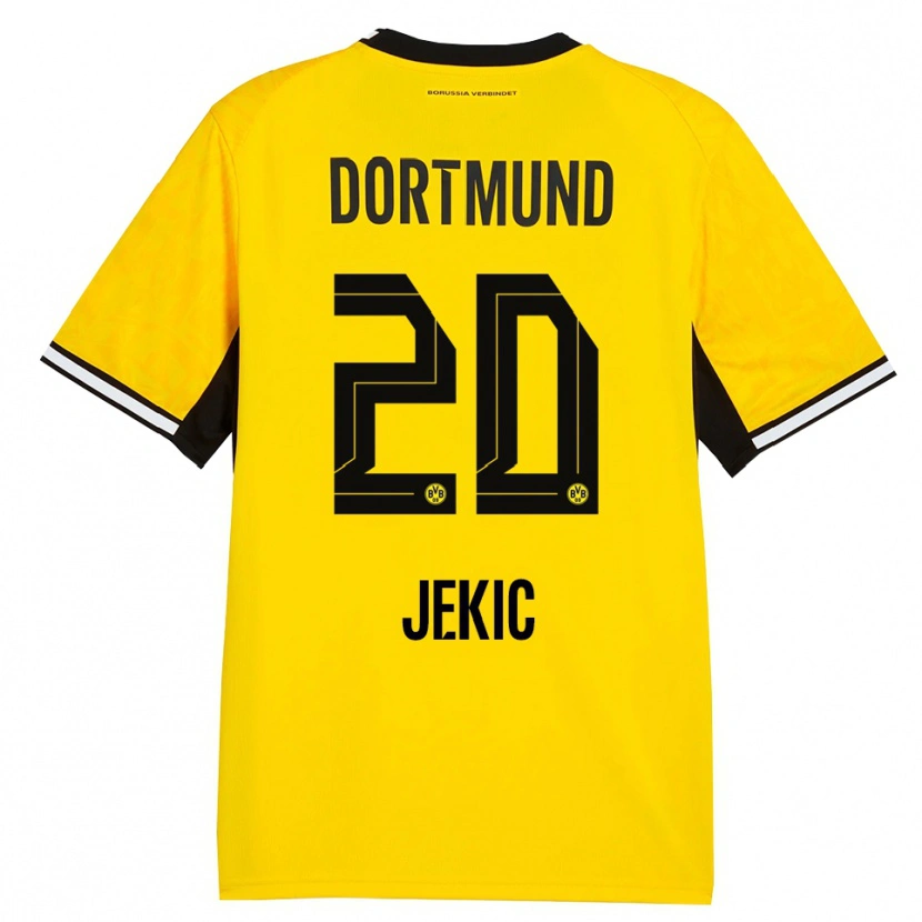 Danxen Hombre Camiseta Nikola Jekic #20 Amarillo Negro Blanco 1ª Equipación 2026/27 La Camisa