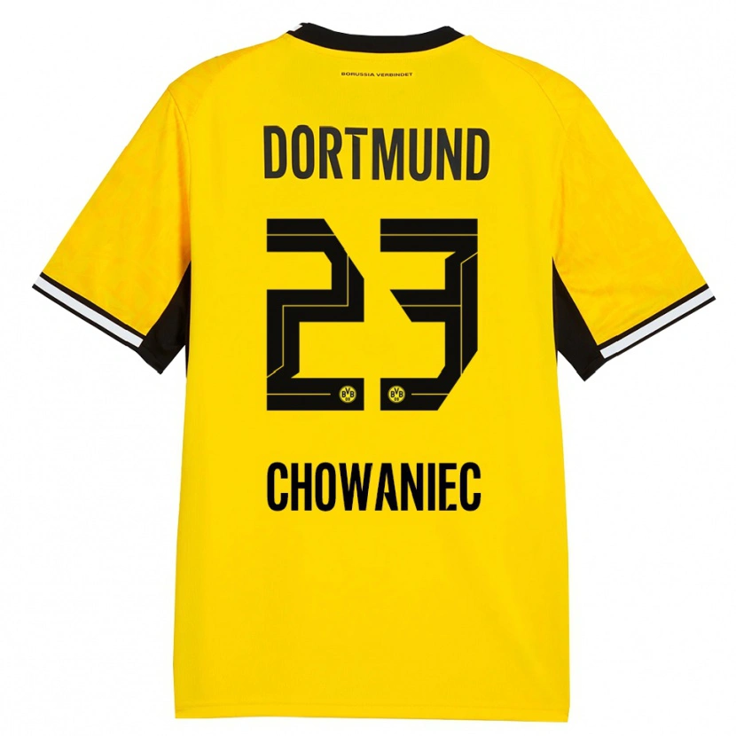Danxen Hombre Camiseta Jonas Chowaniec #23 Amarillo Negro Blanco 1ª Equipación 2026/27 La Camisa