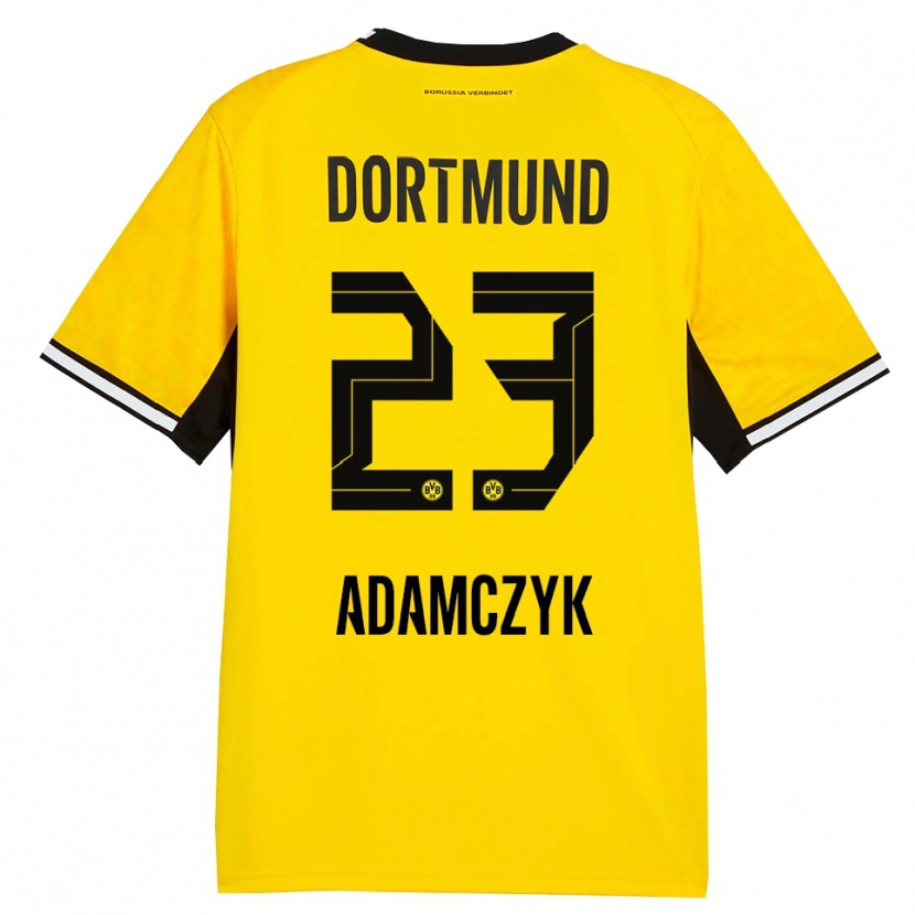 Danxen Hombre Camiseta Nico Adamczyk #23 Amarillo Negro Blanco 1ª Equipación 2026/27 La Camisa