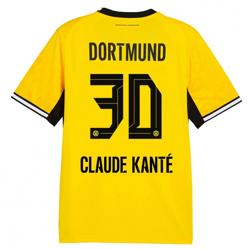 Danxen Hombre Camiseta Liam Claude Kanté #30 Amarillo Negro Blanco 1ª Equipación 2026/27 La Camisa