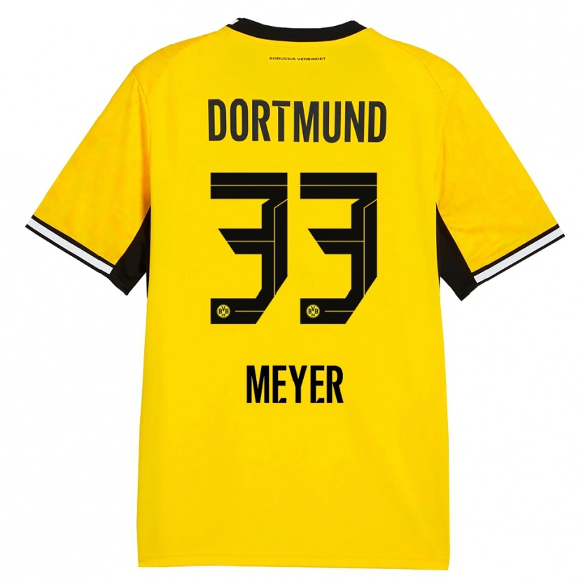 Danxen Hombre Camiseta Alexander Meyer #33 Amarillo Negro Blanco 1ª Equipación 2026/27 La Camisa