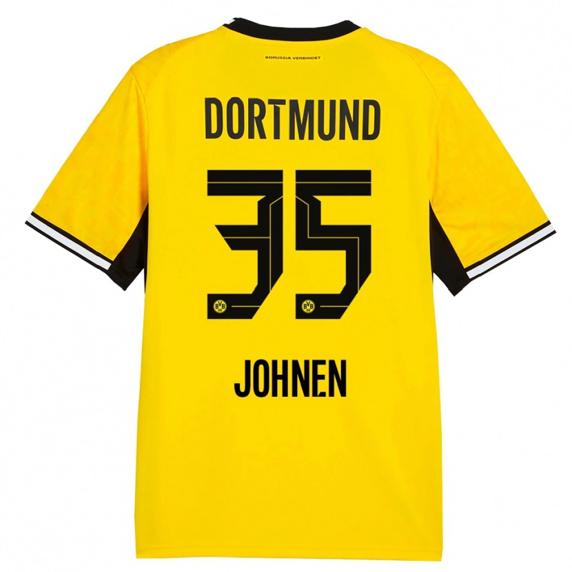 Danxen Hombre Camiseta Marcel Johnen #35 Amarillo Negro Blanco 1ª Equipación 2026/27 La Camisa