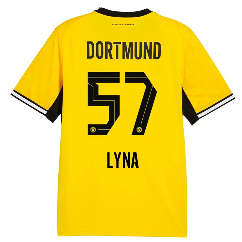 Danxen Hombre Camiseta Schwarz Lyna #57 Amarillo Negro Blanco 1ª Equipación 2026/27 La Camisa