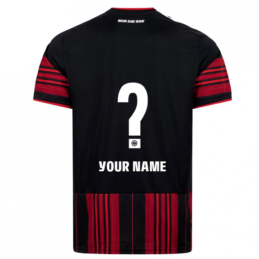 Danxen Hombre Camiseta Su Nombre #0 Negro Rojo Blanco 1ª Equipación 2026/27 La Camisa