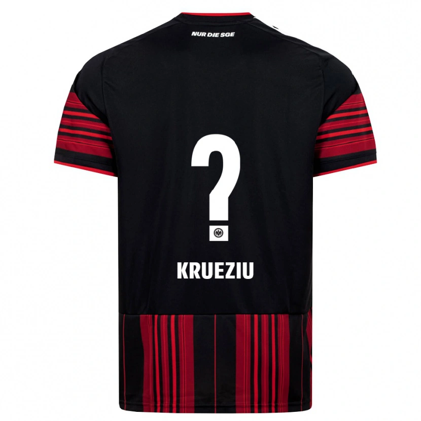 Danxen Hombre Camiseta Rahman Krueziu #0 Negro Rojo Blanco 1ª Equipación 2026/27 La Camisa