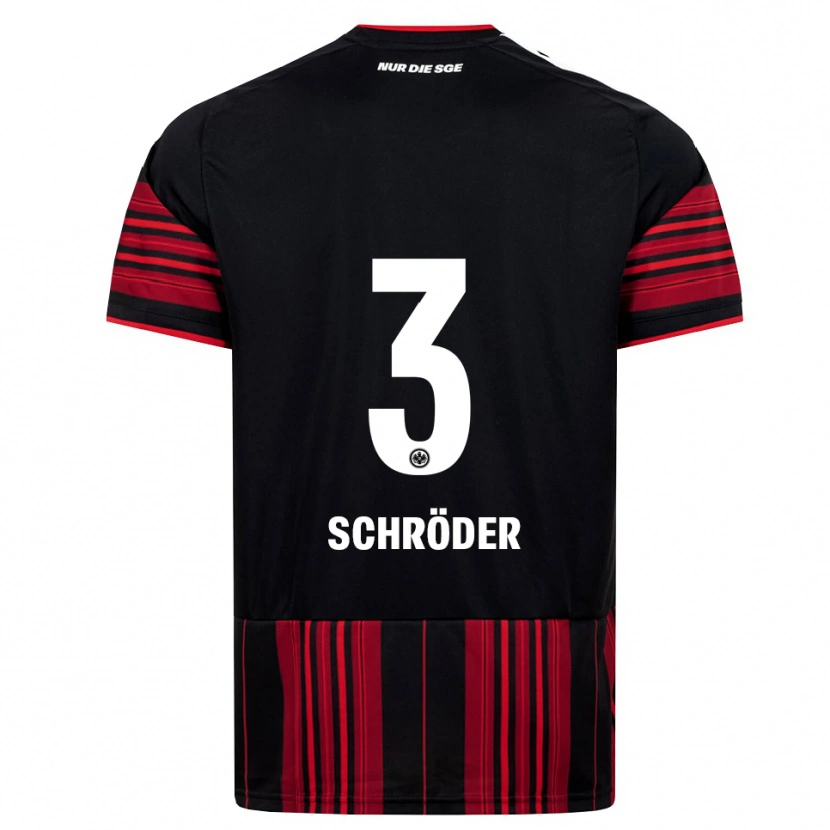 Danxen Hombre Camiseta Finn Schröder #3 Negro Rojo Blanco 1ª Equipación 2026/27 La Camisa