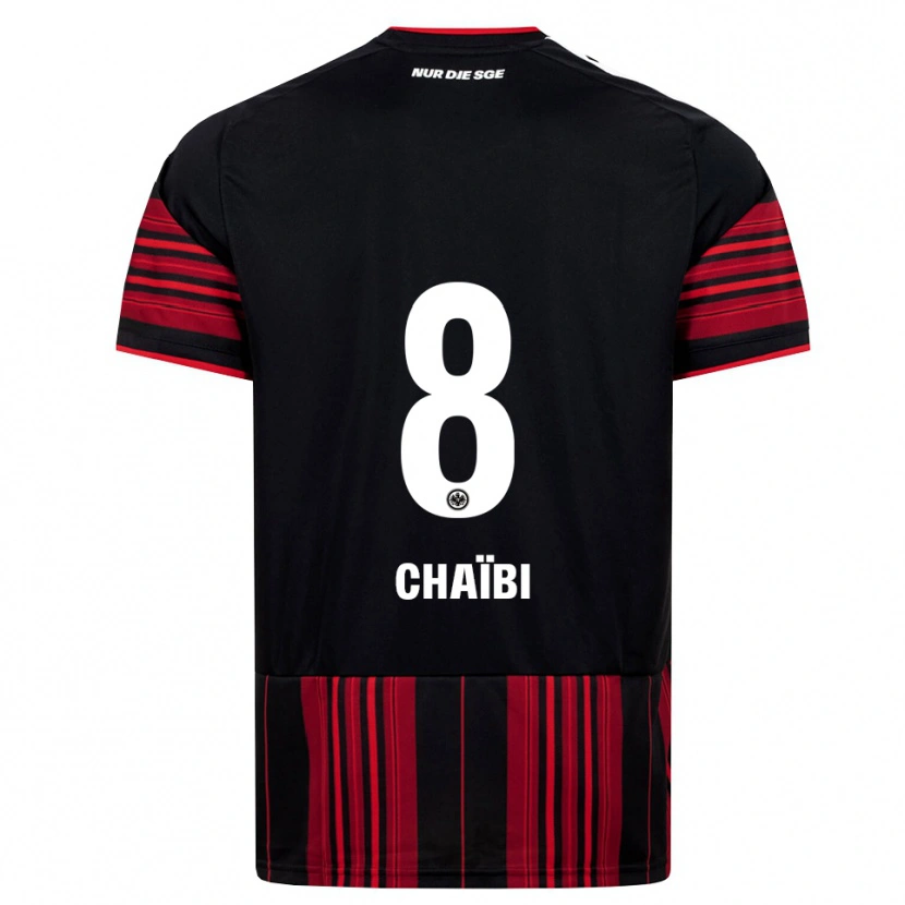 Danxen Hombre Camiseta Farès Chaïbi #8 Negro Rojo Blanco 1ª Equipación 2026/27 La Camisa