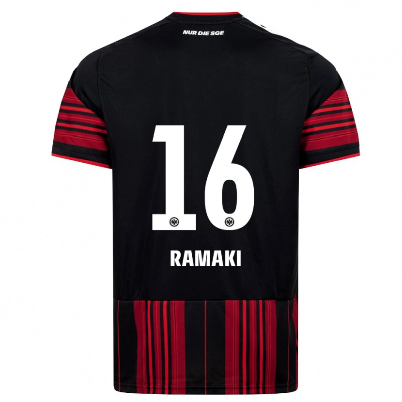 Danxen Hombre Camiseta Davyd Ramaki #16 Negro Rojo Blanco 1ª Equipación 2026/27 La Camisa