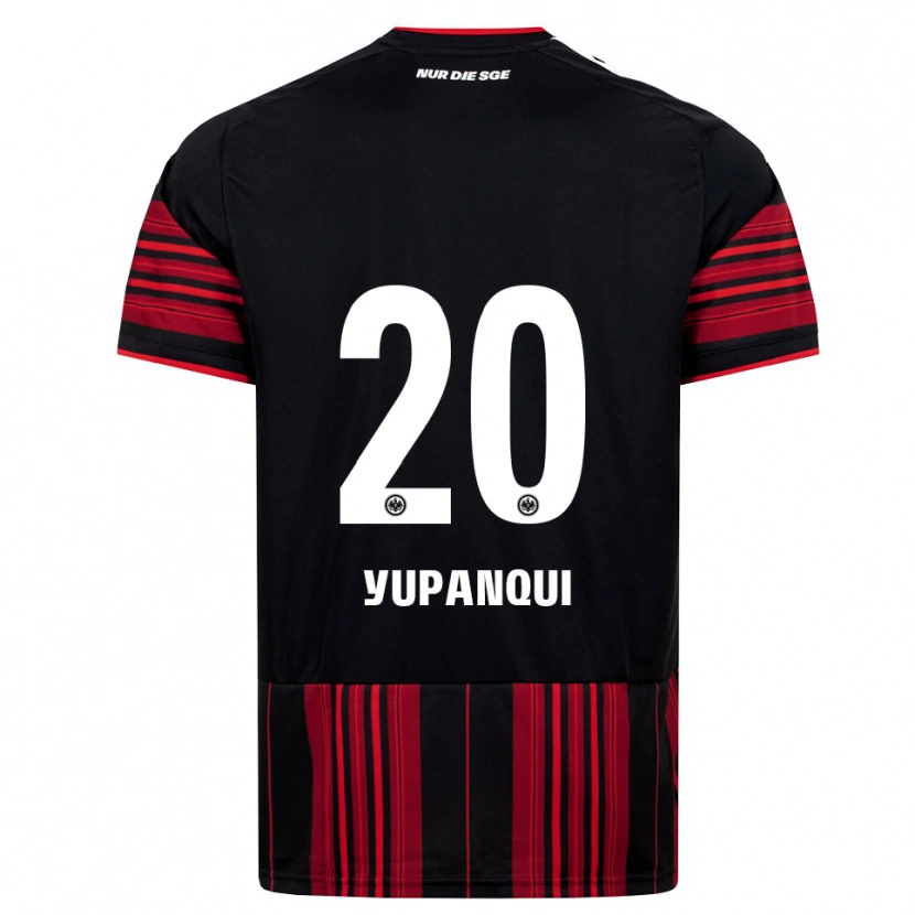 Danxen Hombre Camiseta Philipp Eisele Yupanqui #20 Negro Rojo Blanco 1ª Equipación 2026/27 La Camisa