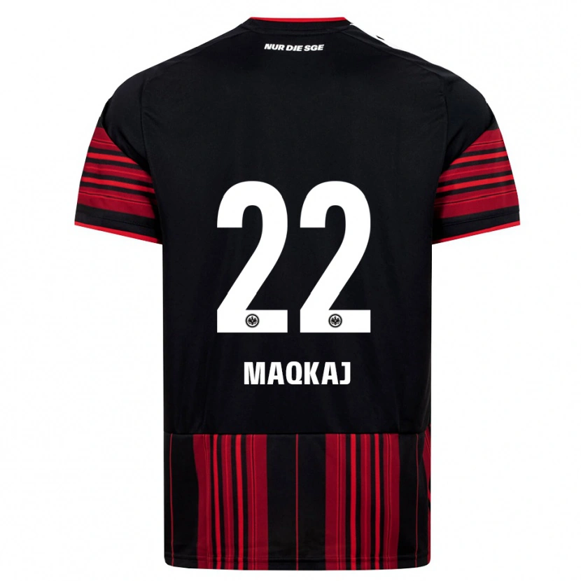 Danxen Hombre Camiseta Dritan Maqkaj #22 Negro Rojo Blanco 1ª Equipación 2026/27 La Camisa