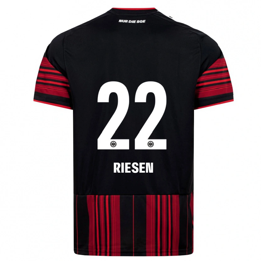 Danxen Hombre Camiseta Nadine Riesen #22 Negro Rojo Blanco 1ª Equipación 2026/27 La Camisa