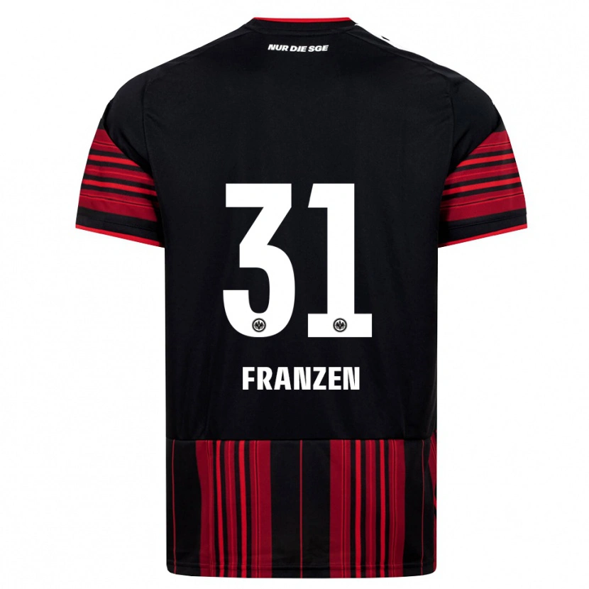 Danxen Hombre Camiseta Marlon Franzen #31 Negro Rojo Blanco 1ª Equipación 2026/27 La Camisa