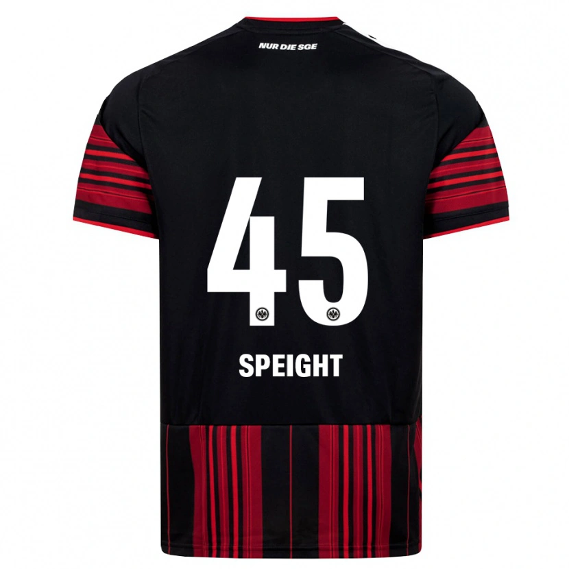 Danxen Hombre Camiseta Benjamin Speight #45 Negro Rojo Blanco 1ª Equipación 2026/27 La Camisa