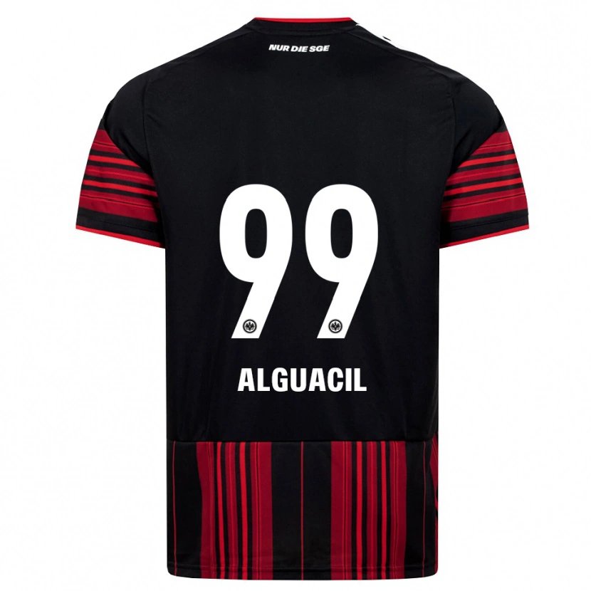 Danxen Hombre Camiseta Ainhoa Alguacil #99 Negro Rojo Blanco 1ª Equipación 2026/27 La Camisa