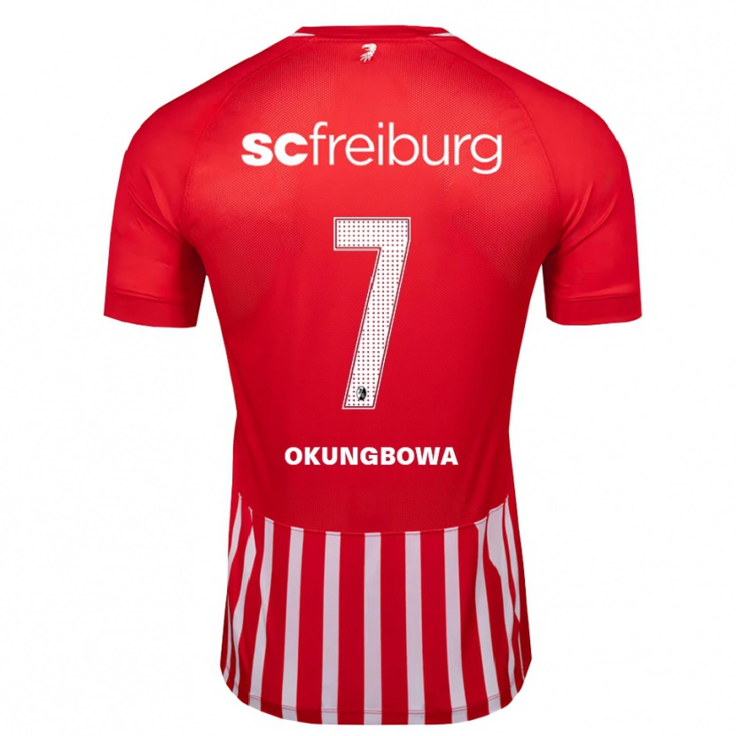 Danxen Hombre Camiseta Osagie Okungbowa #7 Rojo Blanco Negro 1ª Equipación 2026/27 La Camisa