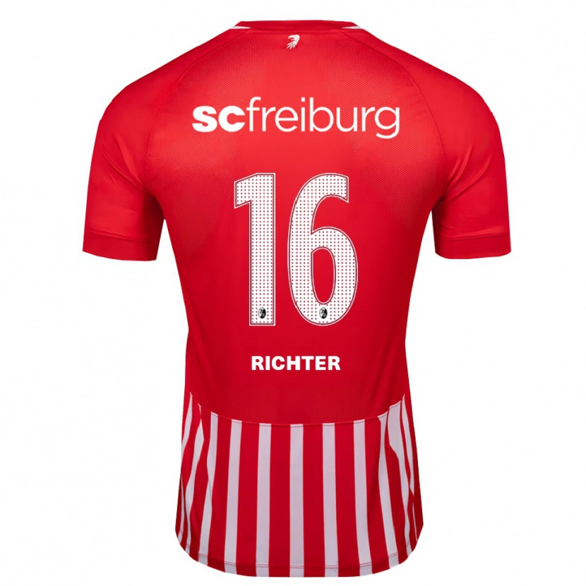 Danxen Hombre Camiseta Tom Richter #16 Rojo Blanco Negro 1ª Equipación 2026/27 La Camisa