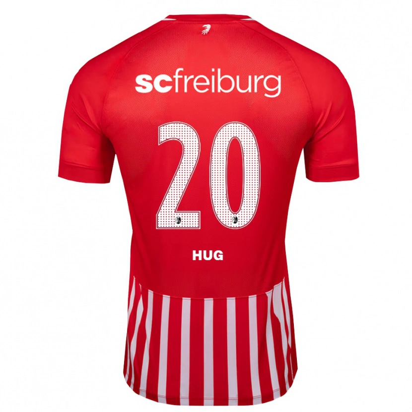 Danxen Hombre Camiseta Nico Hug #20 Rojo Blanco Negro 1ª Equipación 2026/27 La Camisa