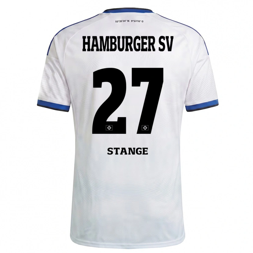 Danxen Hombre Camiseta Tobias Stange #27 Blanco Negro Azul 1ª Equipación 2026/27 La Camisa