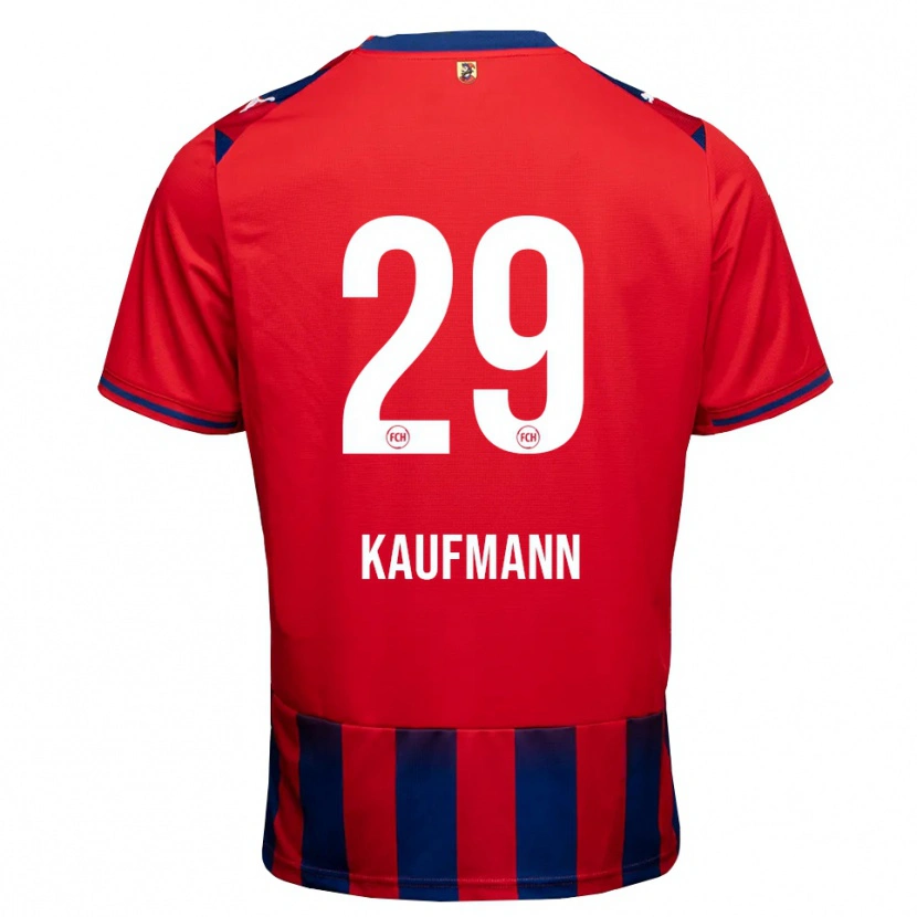 Danxen Hombre Camiseta Mikkel Kaufmann #29 Azul Real Blanco Rojo 1ª Equipación 2026/27 La Camisa