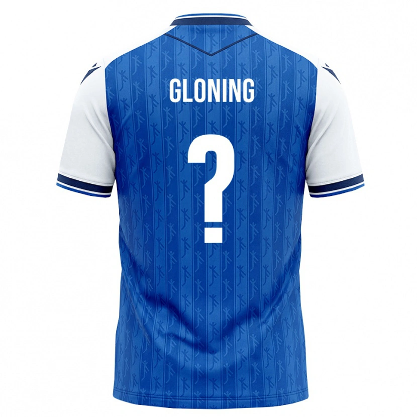 Danxen Hombre Camiseta Laura Gloning #0 Azul Real Blanco 1ª Equipación 2026/27 La Camisa
