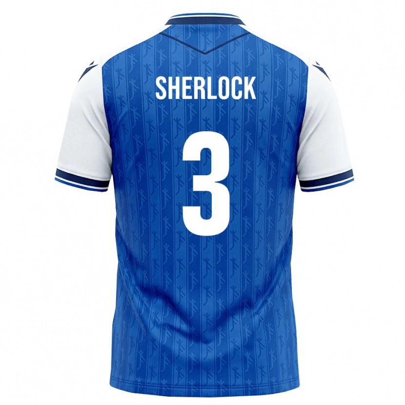 Danxen Hombre Camiseta Finn Sherlock #3 Azul Real Blanco 1ª Equipación 2026/27 La Camisa