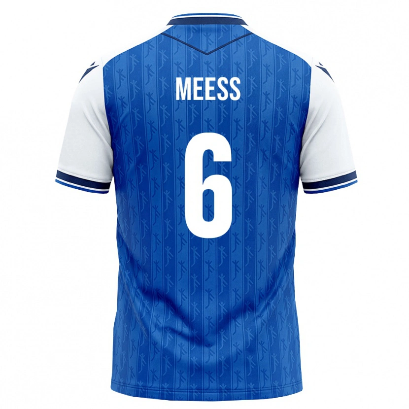 Danxen Hombre Camiseta Jakob Meeß #6 Azul Real Blanco 1ª Equipación 2026/27 La Camisa