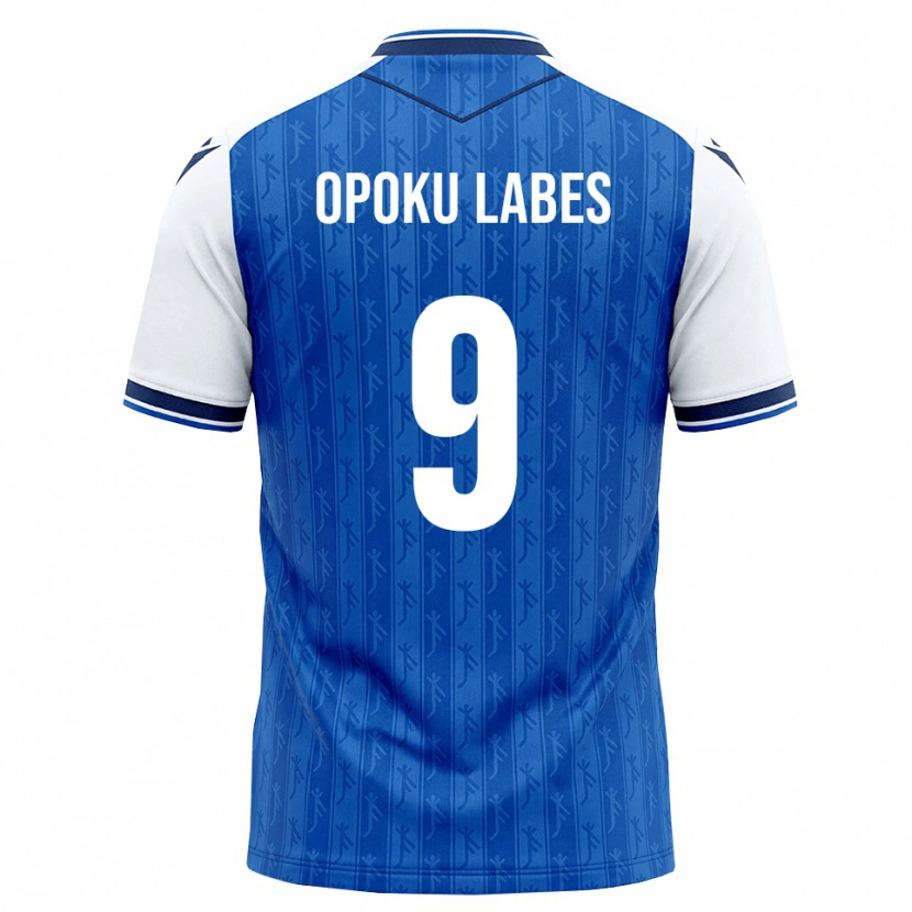 Danxen Hombre Camiseta Ben Opoku Labes #9 Azul Real Blanco 1ª Equipación 2026/27 La Camisa