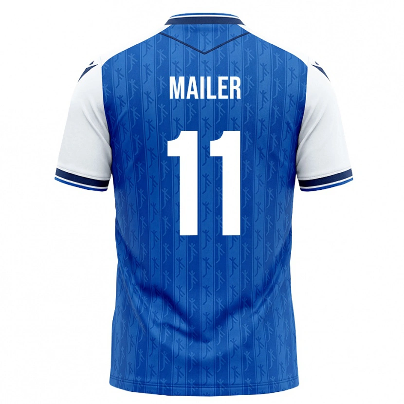 Danxen Hombre Camiseta Emanuele Mailer #11 Azul Real Blanco 1ª Equipación 2026/27 La Camisa