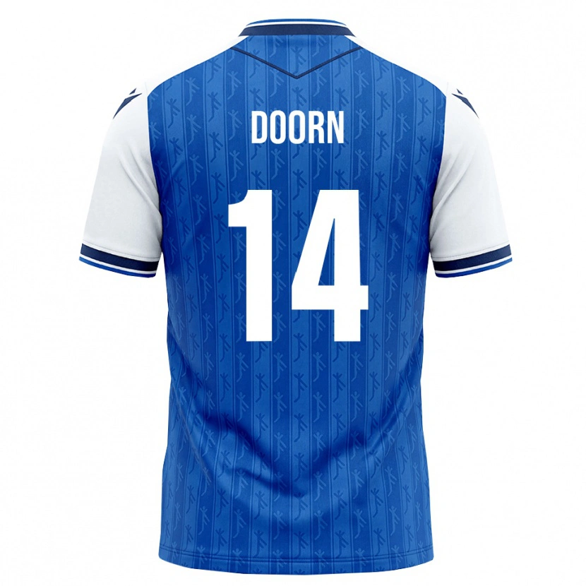 Danxen Hombre Camiseta Lisa Doorn #14 Azul Real Blanco 1ª Equipación 2026/27 La Camisa