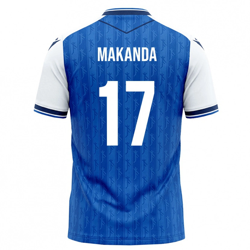 Danxen Hombre Camiseta Blessing Makanda #17 Azul Real Blanco 1ª Equipación 2026/27 La Camisa