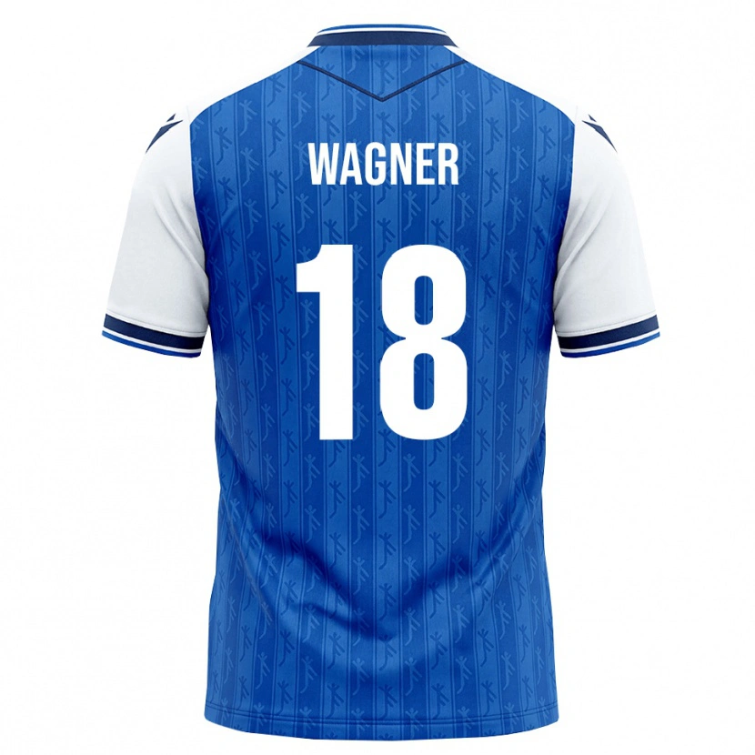 Danxen Hombre Camiseta Ricardo Wagner #18 Azul Real Blanco 1ª Equipación 2026/27 La Camisa
