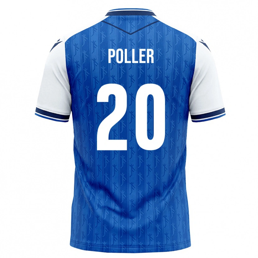 Danxen Hombre Camiseta Tiago Poller #20 Azul Real Blanco 1ª Equipación 2026/27 La Camisa