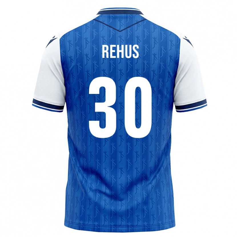 Danxen Hombre Camiseta Milan Rehus #30 Azul Real Blanco 1ª Equipación 2026/27 La Camisa