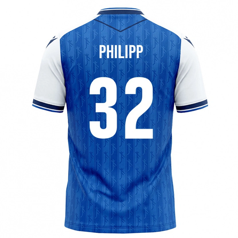 Danxen Hombre Camiseta Tim Philipp #32 Azul Real Blanco 1ª Equipación 2026/27 La Camisa