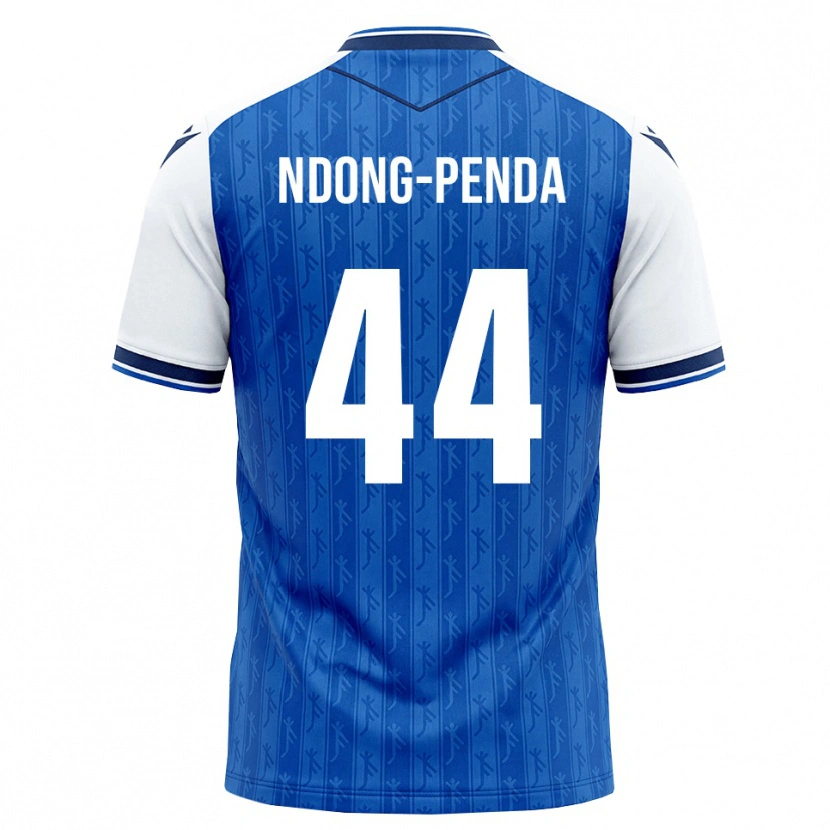 Danxen Hombre Camiseta Maxime Ndong-Penda #44 Azul Real Blanco 1ª Equipación 2026/27 La Camisa