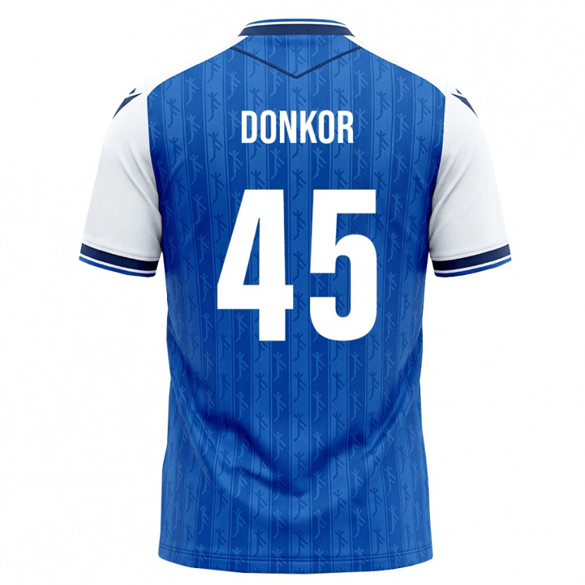 Danxen Hombre Camiseta Denis Donkor #45 Azul Real Blanco 1ª Equipación 2026/27 La Camisa