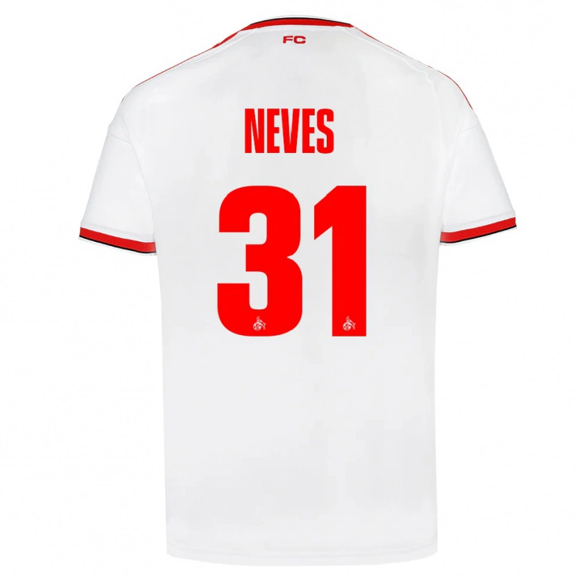 Danxen Hombre Camiseta Gil Neves #31 Blanco Rojo Negro 1ª Equipación 2026/27 La Camisa