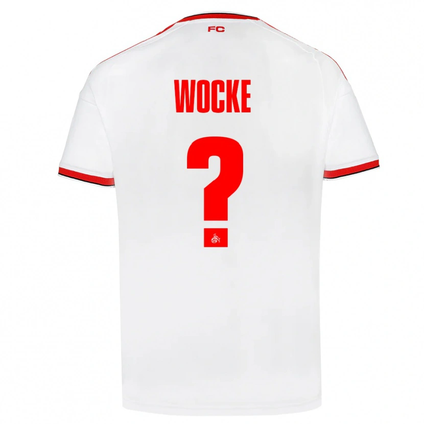 Danxen Hombre Camiseta Lukas Wocke #0 Blanco Rojo Negro 1ª Equipación 2026/27 La Camisa